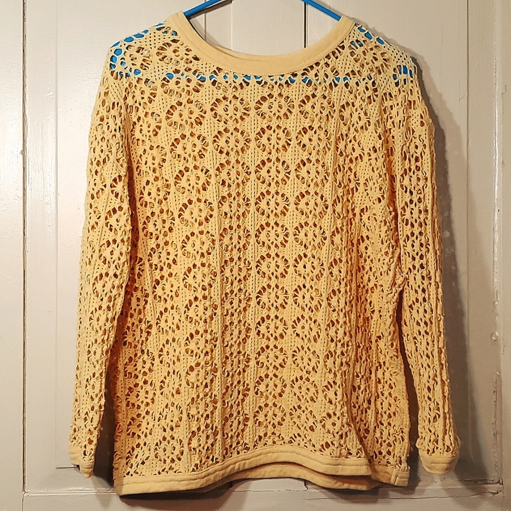 Fashion Formula Yellow Cutout Top